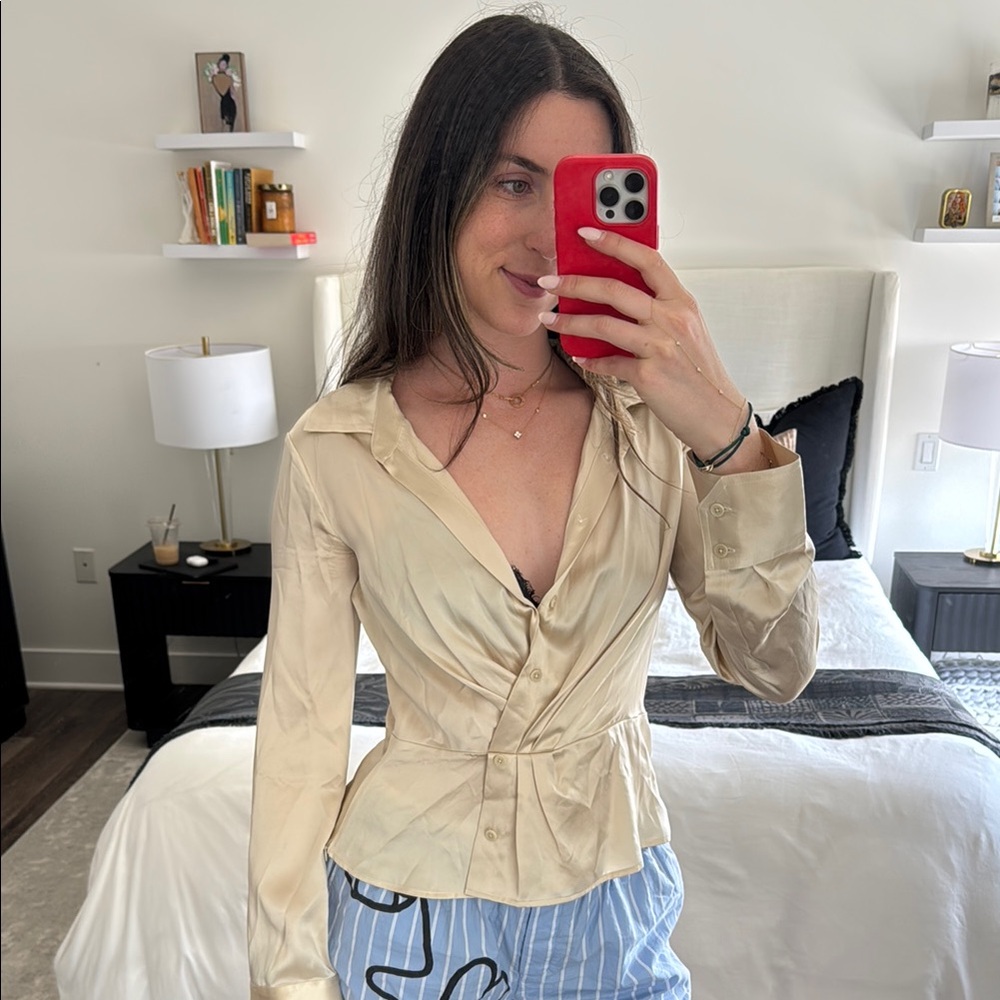 Reformation Silk Blouse